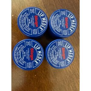 NEW Set of 4 Blistex Lip Medex External Analgesic/Lip Protectant Jar 0.25 oz
